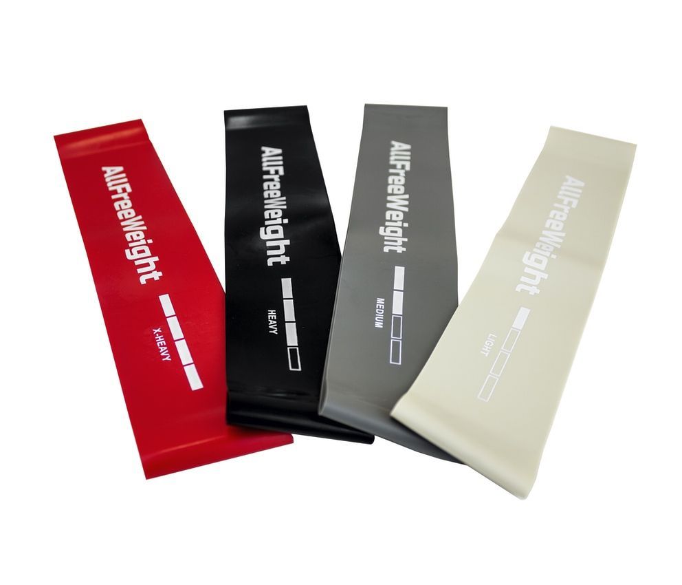 PACK ELASTICOS MINI BAND AFW GRIS (4 UNIDADES)
