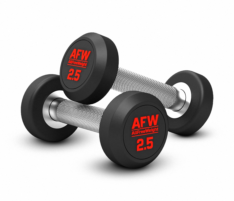 MANCUERNAS REDONDAS 2.5KG GOMA R PLUS (PAR) AFW