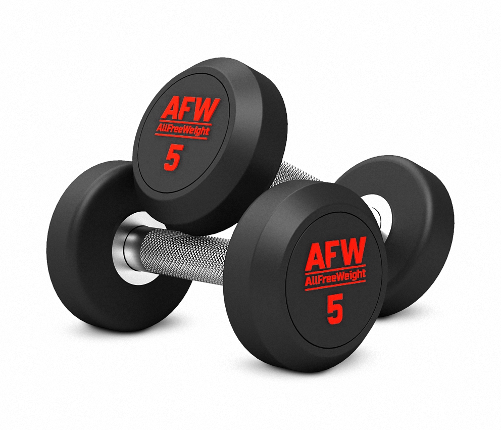 MANCUERNAS REDONDAS 5KG GOMA R PLUS (PAR) AFW