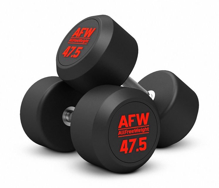 MANCUERNAS REDONDAS 47.5KG GOMA R PLUS (PAR) AFW