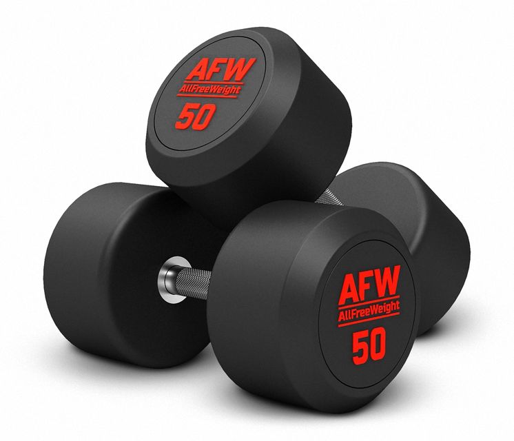 MANCUERNAS REDONDAS 50KG GOMA R PLUS (PAR) AFW