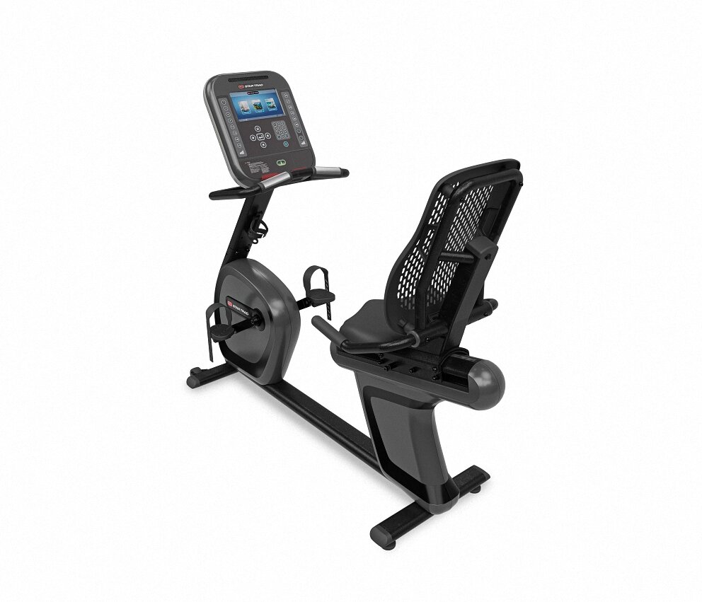 4 SERIES RECUMBENT BIKE W/15″ TOUCH-PAL, -60 BLACK