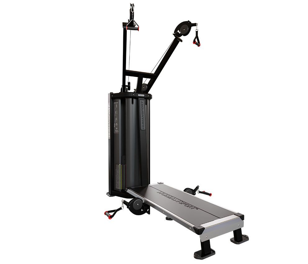 HUMAN SPORT PULL LIFT, SILVER W/ WOOD TRIM