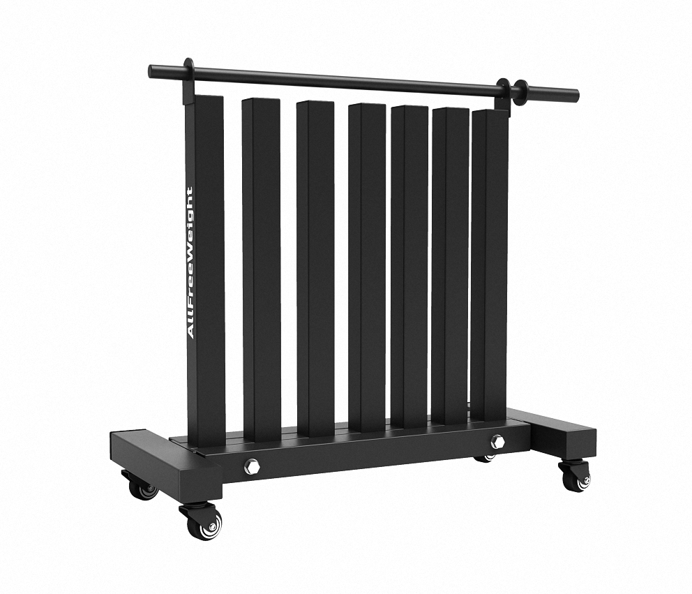 RACK MANCUERNAS AFW VINILO VERTICAL 6L (MOVIL) (TUBO CUADRADO)