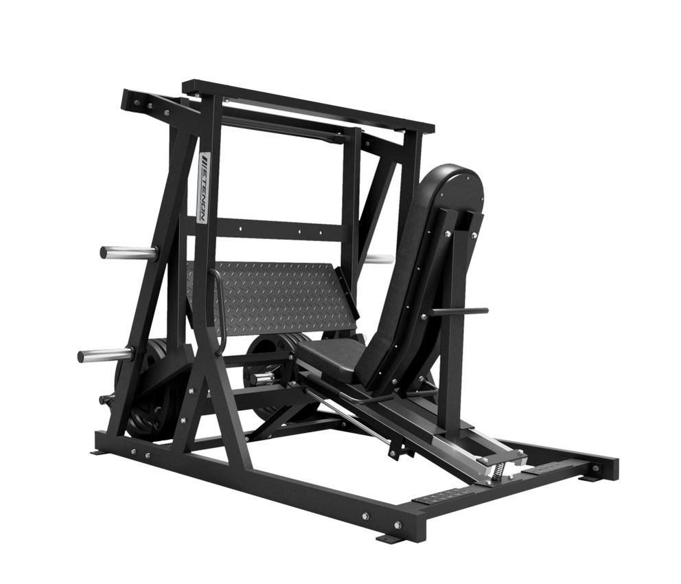 PRENSA DE PIERNAS HORIZONTAL PLATE LOAD NEGRO