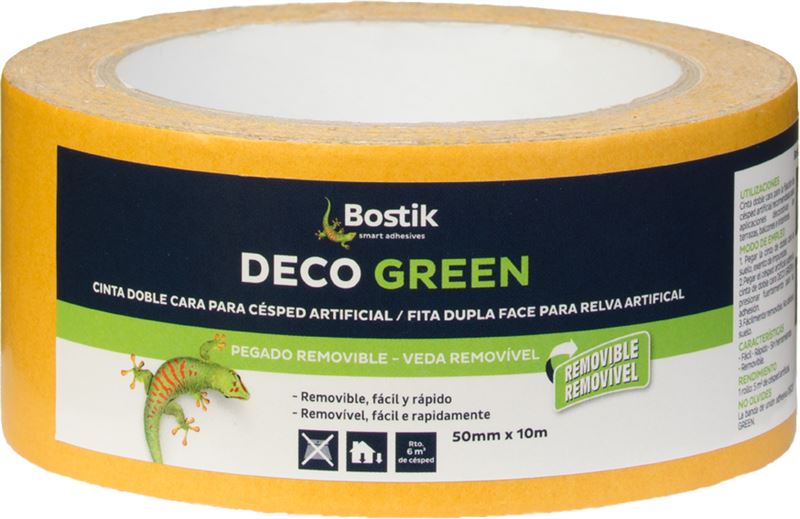 CINTA ADHESIVA DOBLE CARA BOSTIK DECOGREEN 5CMX10M