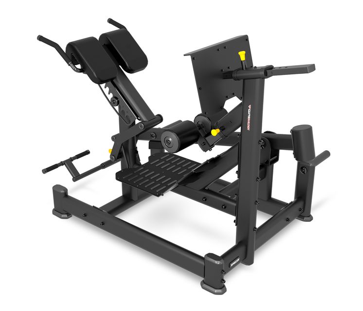 GLUTEBUILDER GPL0724, DOBLE EXTENSION DE CADERA A 45 W/BLACK UPHOLSTERY BKP