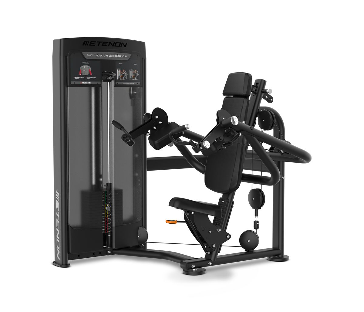 CURL DE BICEPS UNILATERAL / ISO-LATERAL SEATED BICEPS CURL (80KG)